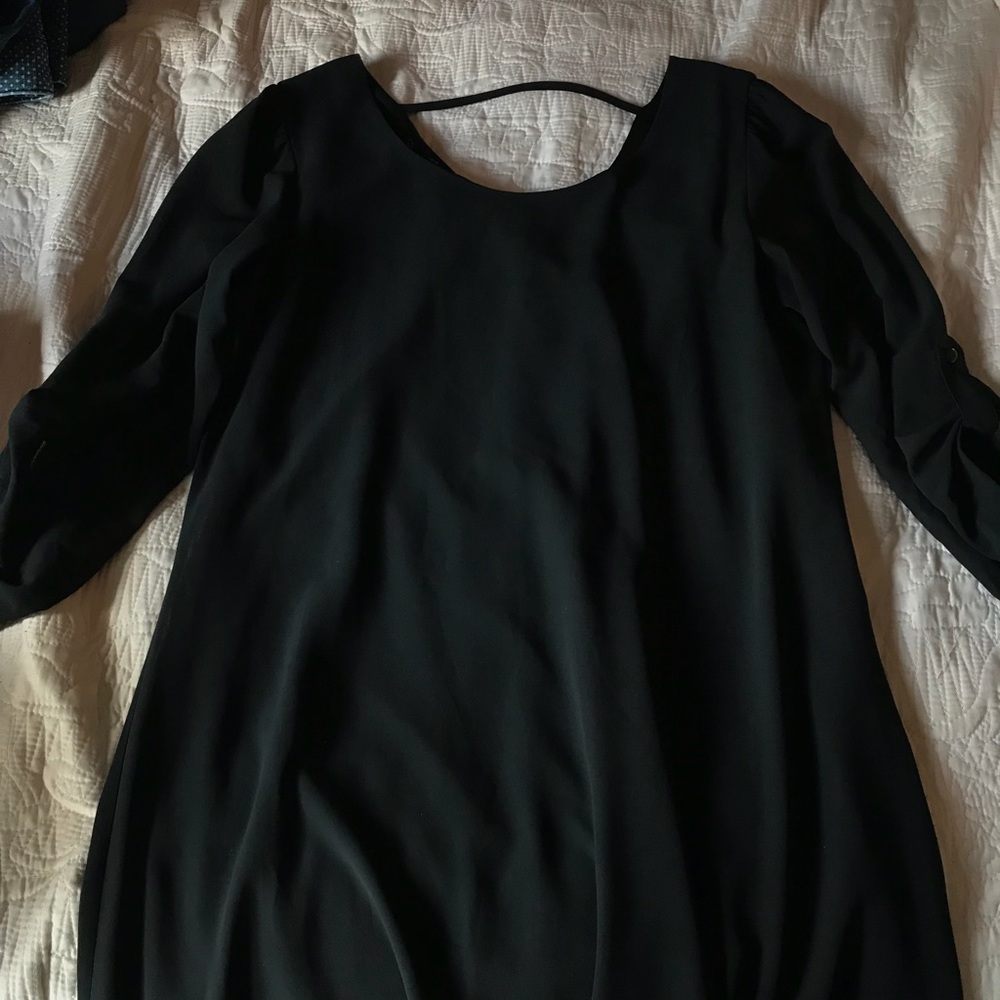 Black mini dress